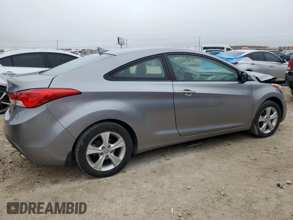 2013 Hyundai Elantra Coupe GS with VIN KMHDH6AE9DU014951, listed as a Copart auction lot 85046264 with 82,059 mi miles and Salvage Title. Bid and sale history available at carsss.com. Image 3.