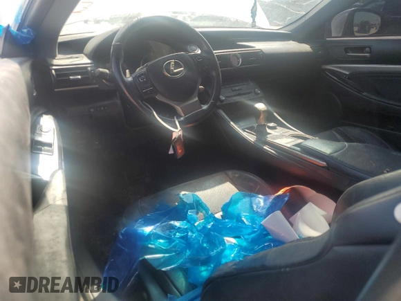 2015 Lexus RC 350 F Sport with VIN JTHSE5BCXF5000998, listed as a Copart auction lot 61838635 with 172,661 mi miles and Clean title. Bid and sale history available at DreamBid. Image 8.