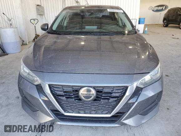 2020 Nissan Sentra SV with VIN 3N1AB8CV6LY268858, listed as a Copart auction lot 42423155 with 92,426 mi miles and Salvage Title. Bid and sale history available at carsss.com. Image 5.
