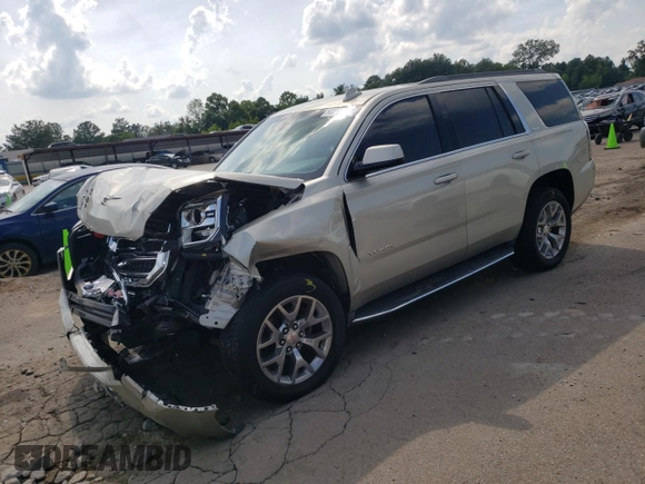 2015 GMC Yukon SLE with VIN 1GKS1AKCXFR684096, listed as a Copart auction lot 58341364 with 0 mi miles and Salvage Title. Bid and sale history available at carsss.com. Image 1.