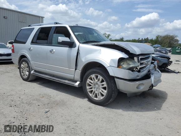 2011 Ford Expedition Limited with VIN 1FMJU1K51BEF17364, listed as a Copart auction lot 54150075 with Not provided miles and Salvage title. Bid and sale history available at DreamBid. Image 4.