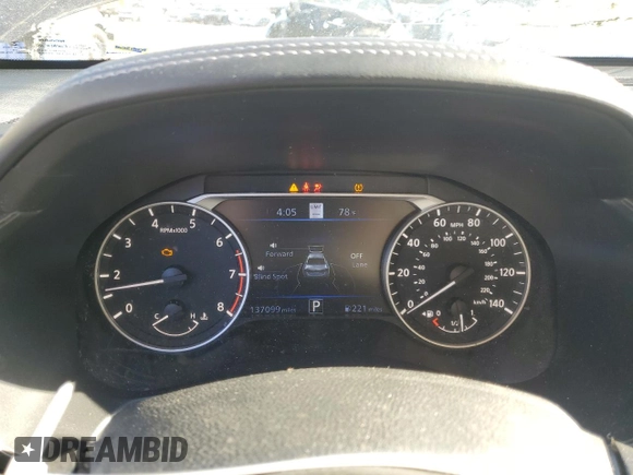2019 Nissan Altima 2.5 SL with VIN 1N4BL4EV1KC170483, listed as a Copart auction lot 47097045 with 137,099 mi miles and Salvage Title. Bid and sale history available at carsss.com. Image 9.