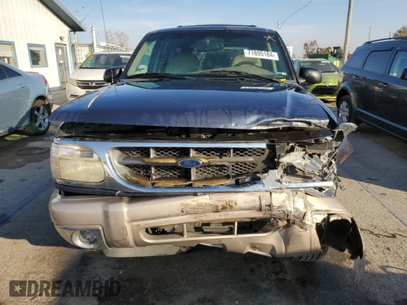 2001 Ford Explorer Eddie Bauer z VIN 1FMZU84P11UB51758, wystawiony jako Copart lot #77895184 z przebiegiem 191 464 mil mil oraz Szkoda całkowita • Salvage title. Historia ofert i sprzedaży dostępna na DreamBid. Obrazek 5.