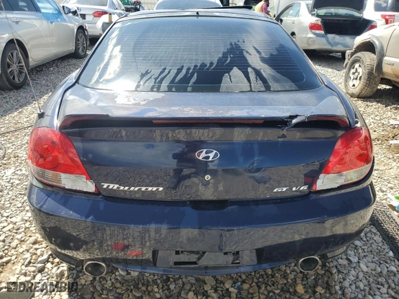 2006 Hyundai Tiburon GT with VIN KMHHN65FX6U191069, listed as a Copart auction lot 68652734 with 0 mi miles and Clean Title. Bid and sale history available at carsss.com. Image 6.