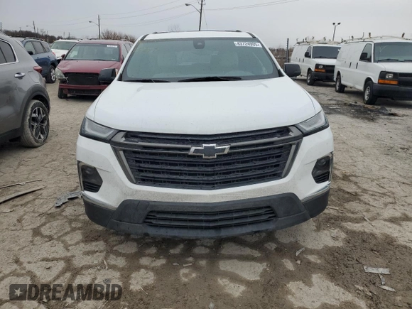 2022 Chevrolet Traverse LS with VIN 1GNEVFKW3NJ116247, listed as a Copart auction lot 43724995 with 52,433 mi miles and Salvage Title. Bid and sale history available at carsss.com. Image 5.