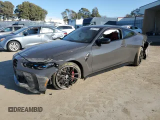 2023 BMW M4 Competition with VIN WBS33AZ01PCM59701, listed as a Copart auction lot 83067984 with 26,200 mi miles and Salvage Title. Bid and sale history available at carsss.com. Image 1.