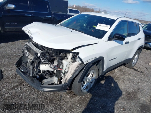 2023 Jeep Compass Sport z VIN 3C4NJDANXPT546354, wystawiony jako IAAI lot #41220246 z przebiegiem 32 506 mil mil oraz . Historia ofert i sprzedaży dostępna na DreamBid. Obrazek 18.