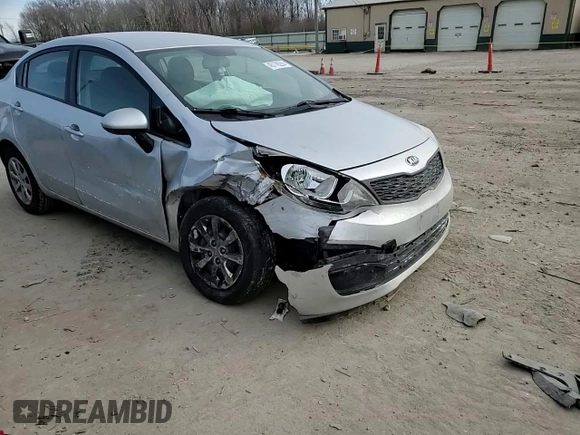 2015 Kia Rio LX with VIN KNADM4A37F6497234, listed as a Copart auction lot 45778255 with 118,002 mi miles and Salvage Title. Bid and sale history available at carsss.com. Image 10.