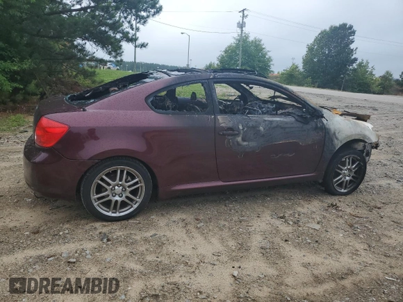2007 Scion tC Spec with VIN JTKDE177570218272, listed as a Copart auction lot 58276625 with Not provided miles and Salvage title. Bid and sale history available at DreamBid. Image 3.