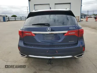2018 Acura MDX Technology with VIN 5J8YD4H52JL018449, listed as a Copart auction lot 57474865 with 75,829 mi miles and Salvage title. Bid and sale history available at DreamBid. Image 6.