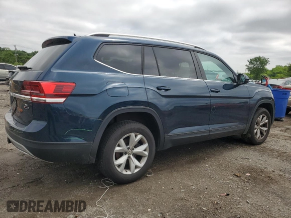 2018 Volkswagen Atlas SE with VIN 1V2LR2CA1JC557159, listed as a Copart auction lot 58399245 with Not provided miles and Salvage title. Bid and sale history available at DreamBid. Image 3.