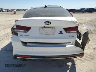 2016 Kia Optima SXL Turbo with VIN 5XXGV4L29GG029378, listed as a Copart auction lot 48326935 with Not Provided miles and Salvage Title. Bid and sale history available at carsss.com. Image 6.