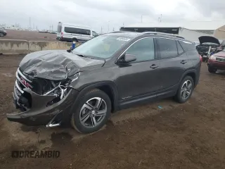 2020 GMC Terrain SLT z VIN 3GKALVEV7LL169523, wystawiony jako Copart lot #55866555 z przebiegiem 127 713 mil mil oraz Szkoda całkowita • Salvage title. Historia ofert i sprzedaży dostępna na DreamBid. Obrazek 1.