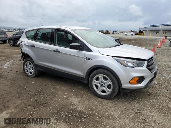 2018 Ford Escape S with VIN 1FMCU0F77JUC39556, listed as a Copart auction lot 46264845 with 50,932 mi miles and Salvage title. Bid and sale history available at DreamBid. Image 4.