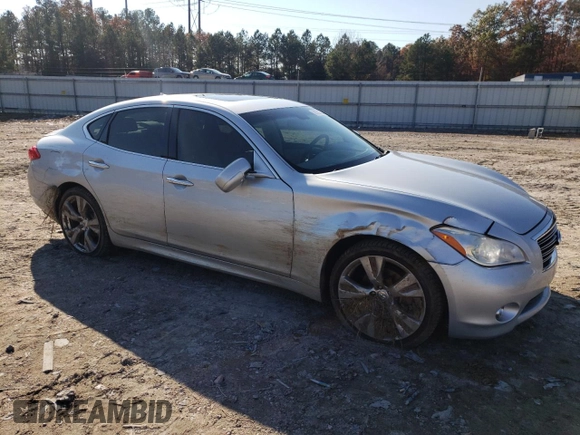 2013 Infiniti M37 with VIN JN1BY1AP9DM510965, listed as a Copart auction lot 80329254 with 119,103 mi miles and Salvage Title. Bid and sale history available at carsss.com. Image 4.