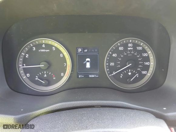 2017 Hyundai Tucson Value with VIN KM8J33A2XHU467861, listed as a IAAI auction lot 41684522 with 96,841 mi miles. Bid and sale history available at carsss.com. Image 7.