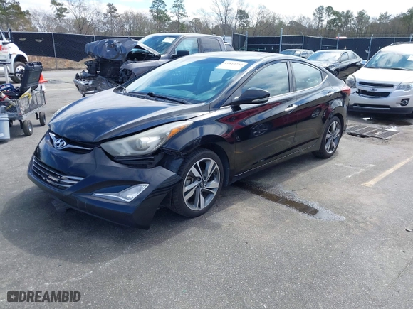 2014 Hyundai Elantra SE with VIN KMHDH4AE3EU134475, listed as a IAAI auction lot 41813247 with 107,889 mi miles. Bid and sale history available at carsss.com. Image 17.