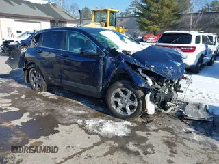 2019 Honda CR-V EX-L with VIN 2HKRW2H80KH643675, listed as a IAAI auction lot 41396375 with 101,296 mi miles and . Bid and sale history available at carsss.com. Image 1.