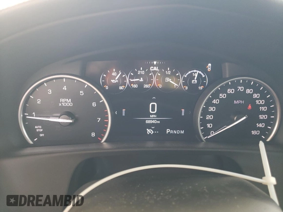 2017 Cadillac CT6 RWD with VIN 1G6KA5RXXHU201981, listed as a Copart auction lot 53875735 with 68,940 mi miles and Salvage Title. Bid and sale history available at carsss.com. Image 9.