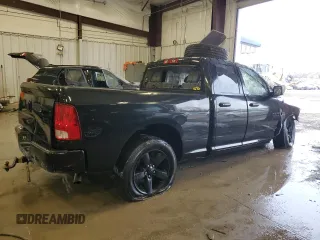 2018 Ram 1500 Express with VIN 1C6RR7FTXJS242136, listed as a Copart auction lot 43618905 with 0 mi miles and Salvage Title. Bid and sale history available at carsss.com. Image 3.