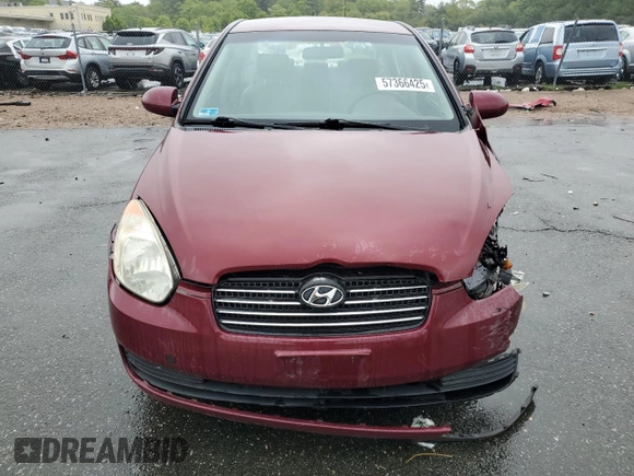 2007 Hyundai Accent GLS с VIN KMHCN46C27U165618, выставлен на аукционе Copart как лот 57366425 с пробегом 88 971 миль миль и Списание • Salvage title. История ставок и продаж доступна на DreamBid. Изображение 5.