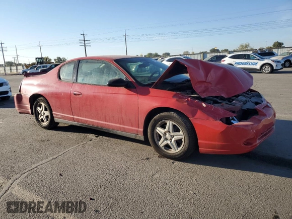 2005 Chevrolet Monte Carlo LS with VIN 2G1WW12E359177221, listed as a Copart auction lot 74957124 with 136,845 mi miles and Salvage Title. Bid and sale history available at carsss.com. Image 4.
