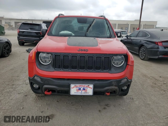 2020 Jeep Renegade Trailhawk with VIN ZACNJBC18LPL78758, listed as a Copart auction lot 56704665 with Not provided miles and Salvage title. Bid and sale history available at DreamBid. Image 5.