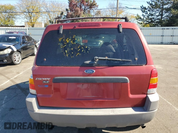 2001 Ford Escape XLS with VIN 1FMYU021X1KA95701, listed as a Copart auction lot 76782574 with 139,174 mi miles and Salvage Title. Bid and sale history available at carsss.com. Image 6.