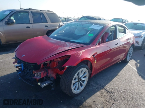 2023 Tesla Model 3 with VIN 5YJ3E1EA9PF695547, listed as a IAAI auction lot 40100334 with Not Provided miles and . Bid and sale history available at DreamBid. Image 23.