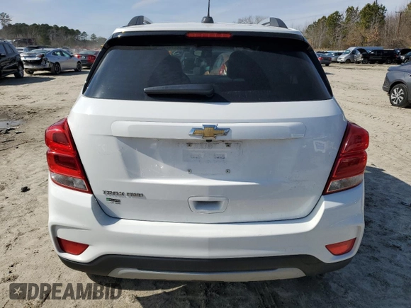 2021 Chevrolet Trax LT with VIN KL7CJPSM1MB365121, listed as a Copart auction lot 45573795 with 78,262 mi miles and Salvage Title. Bid and sale history available at carsss.com. Image 6.