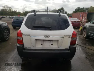 2007 Hyundai Tucson SE with VIN KM8JN72D27U569221, listed as a Copart auction lot 74250944 with 195,097 mi miles and Salvage Title. Bid and sale history available at carsss.com. Image 6.