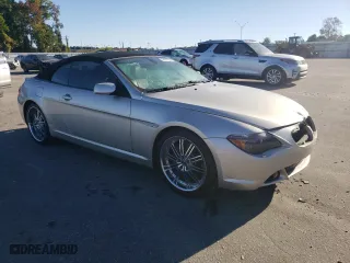2004 BMW 6 Series 645Ci with VIN WBAEK73464B320194, listed as a Copart auction lot 76697644 with 110,823 mi miles and Salvage Title. Bid and sale history available at carsss.com. Image 4.