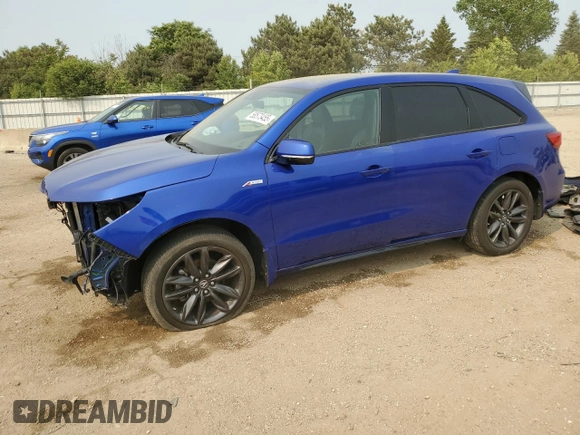 2020 Acura MDX Technology with VIN 5J8YD4H04LL027550, listed as a Copart auction lot 58573455 with 45,007 mi miles and Salvage title. Bid and sale history available at DreamBid. Image 1.