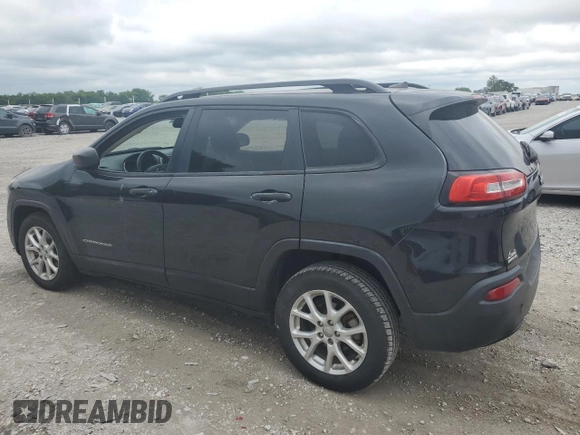 2016 Jeep Cherokee Sport z VIN 1C4PJLAB2GW222382, wystawiony jako Copart lot #59657865 z przebiegiem 124 673 mil mil oraz Szkoda całkowita • Salvage title. Historia ofert i sprzedaży dostępna na DreamBid. Obrazek 2.