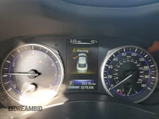 2017 Infiniti Q50 2.0t with VIN JN1CV7AR8HM682427, listed as a Copart auction lot 48676675 with 56,318 mi miles and Salvage Title. Bid and sale history available at carsss.com. Image 9.