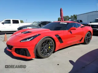 2018 Chevrolet Corvette Z06 1LZ with VIN 1G1YN2D65J5600170, listed as a Copart auction lot 57647814 with 38,226 mi miles and Salvage Title. Bid and sale history available at carsss.com. Image 1.