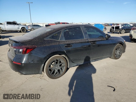 2025 Honda Civic Sport with VIN 2HGFE2F50SH537154, listed as a Copart auction lot 48980195 with 22,732 mi miles and Clean title. Bid and sale history available at DreamBid. Image 3.
