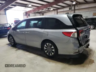 2022 Honda Odyssey EX-L with VIN 5FNRL6H73NB067462, listed as a Copart auction lot 51578965 with 44,182 mi miles and Salvage Title. Bid and sale history available at DreamBid. Image 2.