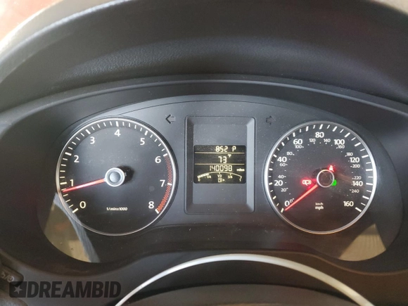 2012 Volkswagen Jetta SE with VIN 3VWDP7AJ9CM345880, listed as a Copart auction lot 54069965 with 140,098 mi miles and Salvage title. Bid and sale history available at DreamBid. Image 9.