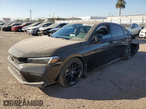 2024 Honda Civic Sport z VIN 2HGFE2F5XRH582547, wystawiony jako Copart lot #41798695 z przebiegiem 4 472 mil mil oraz Szkoda całkowita • Salvage title. Historia ofert i sprzedaży dostępna na DreamBid. Obrazek 1.