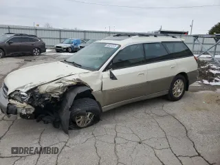 2002 Subaru Legacy Outback L.L. Bean with VIN 4S3BH806027663678, listed as a Copart auction lot 89257375 with 152,543 mi miles and Salvage title. Bid and sale history available at DreamBid. Image 1.