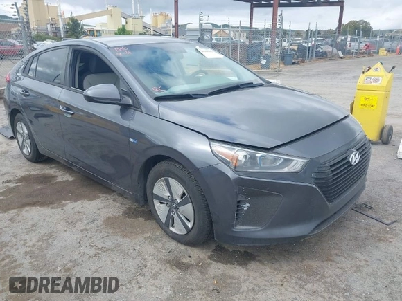 2017 Hyundai Ioniq Blue with VIN KMHC65LC0HU046457, listed as a IAAI auction lot 42029616 with 224,660 mi miles and . Bid and sale history available at DreamBid. Image 1.
