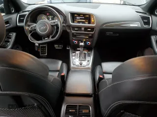 2017 Audi SQ5 Premium Plus with VIN WA1CCAFPXHA001512, listed as a Copart auction lot 87606795 with 62,501 mi miles and Salvage Title. Bid and sale history available at carsss.com. Image 8.