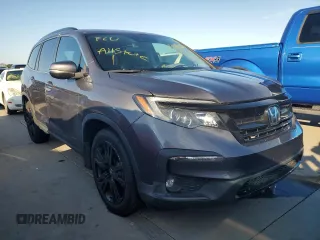 2022 Honda Pilot Special Edition with VIN 5FNYF5H27NB001160, listed as a Copart auction lot 75033674 with Not Provided miles and Salvage Title. Bid and sale history available at DreamBid. Image 4.