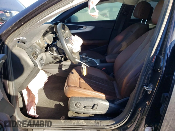 2017 Audi A4 Premium with VIN WAUGNAF45HN025925, listed as a Copart auction lot 68940432 with 53,094 mi miles. Bid and sale history available at carsss.com. Image 7.