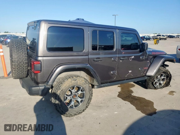 2018 Jeep Wrangler Unlimited Rubicon z VIN 1C4HJXFN3JW236121, wystawiony jako Copart lot #60930565 z przebiegiem 128 727 mil mil oraz Szkoda całkowita • Salvage title. Historia ofert i sprzedaży dostępna na DreamBid. Obrazek 3.