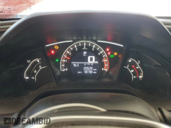 2018 Honda Civic LX with VIN 2HGFC2F50JH511514, listed as a Copart auction lot 54126445 with 100,628 mi miles and Salvage Title. Bid and sale history available at DreamBid. Image 9.