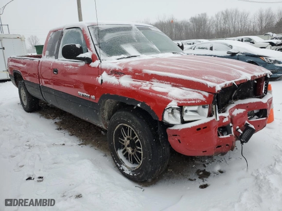 1999 Dodge Ram 1500 with VIN 1B7HC13Z7XJ646070, listed as a Copart auction lot 87679325 with 227,674 mi miles and Salvage Title. Bid and sale history available at carsss.com. Image 4.