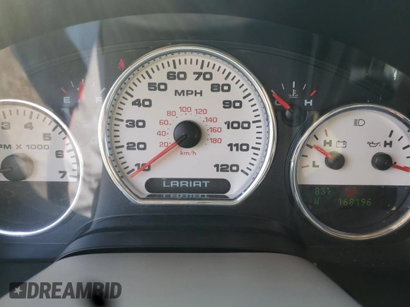 2005 Ford F-150 XLT z VIN 1FTPW12585FB70400, wystawiony jako Copart lot #54057535 z przebiegiem 168 196 mil mil oraz Szkoda całkowita • Salvage title. Historia ofert i sprzedaży dostępna na DreamBid. Obrazek 9.