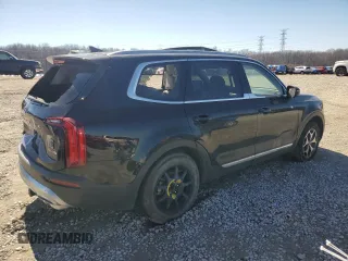 2020 Kia Telluride EX with VIN 5XYP34HC9LG001075, listed as a Copart auction lot 46814085 with 95,428 mi miles and Salvage Title. Bid and sale history available at DreamBid. Image 3.